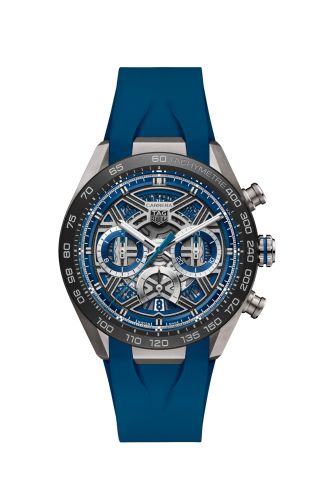 TAG Heuer Carrera Chronograph Extreme Sport Titanium - Ceramic / Blue / Rubber